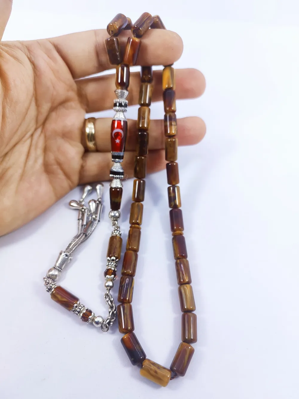 Şevket Alkan Usta Eseri̇ Gümüş Nakkaşlı Fransız Galali̇t küçük resim 4