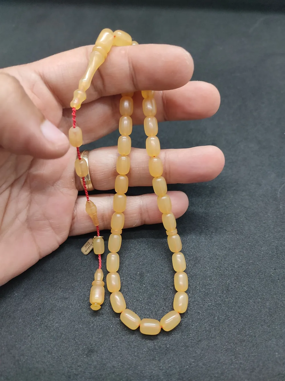 Furkan Gül Usta Eseri̇ El Boy İmame Halkalı Sıkma Kehri̇bar küçük resim 4