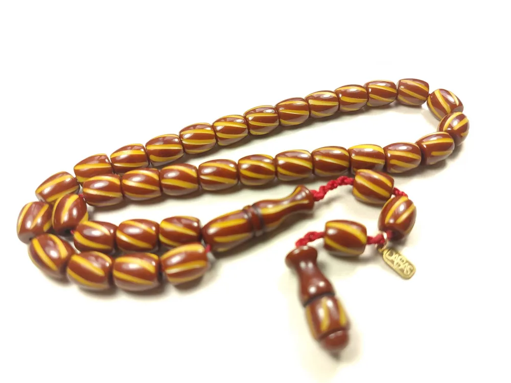 Muhammed Dabbas Usta İşi̇ İmzalı Kalem Oyma Sıkma Kehri̇bar