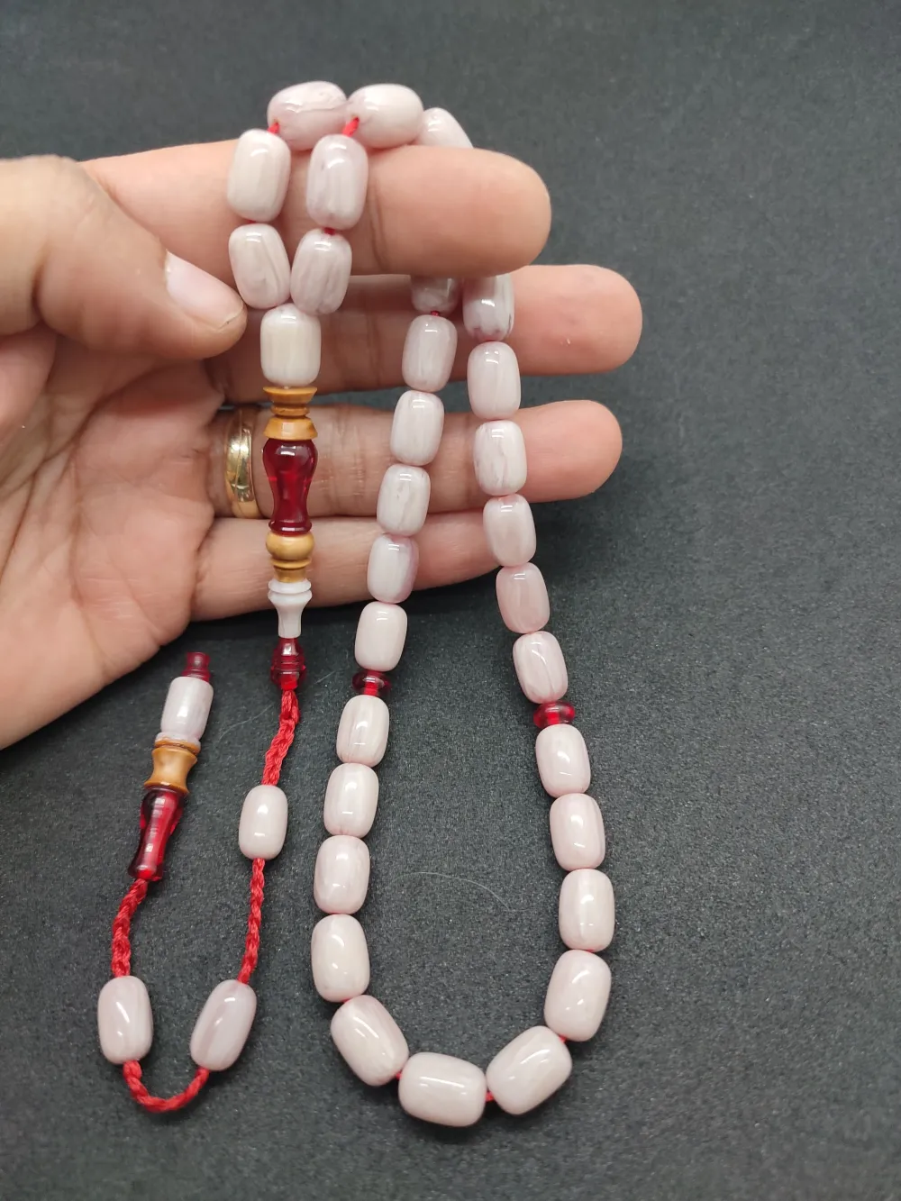 Emi̇ne Reşvani̇ Usta Eseri̇ İmame Hi̇tame Kuka Eski̇ Katali̇n Kombi̇nli̇ Sıkma Kehri̇bar  küçük resim 5