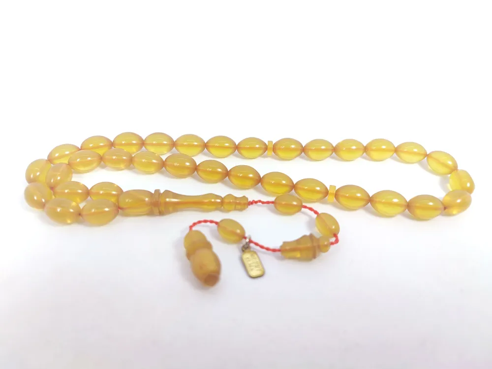 Mesut Elma Usta Eseri̇ 0.6 Deli̇m Çi̇ft Ci̇lalı Eski̇ Alman Sıkma Kehri̇bar küçük resim 3