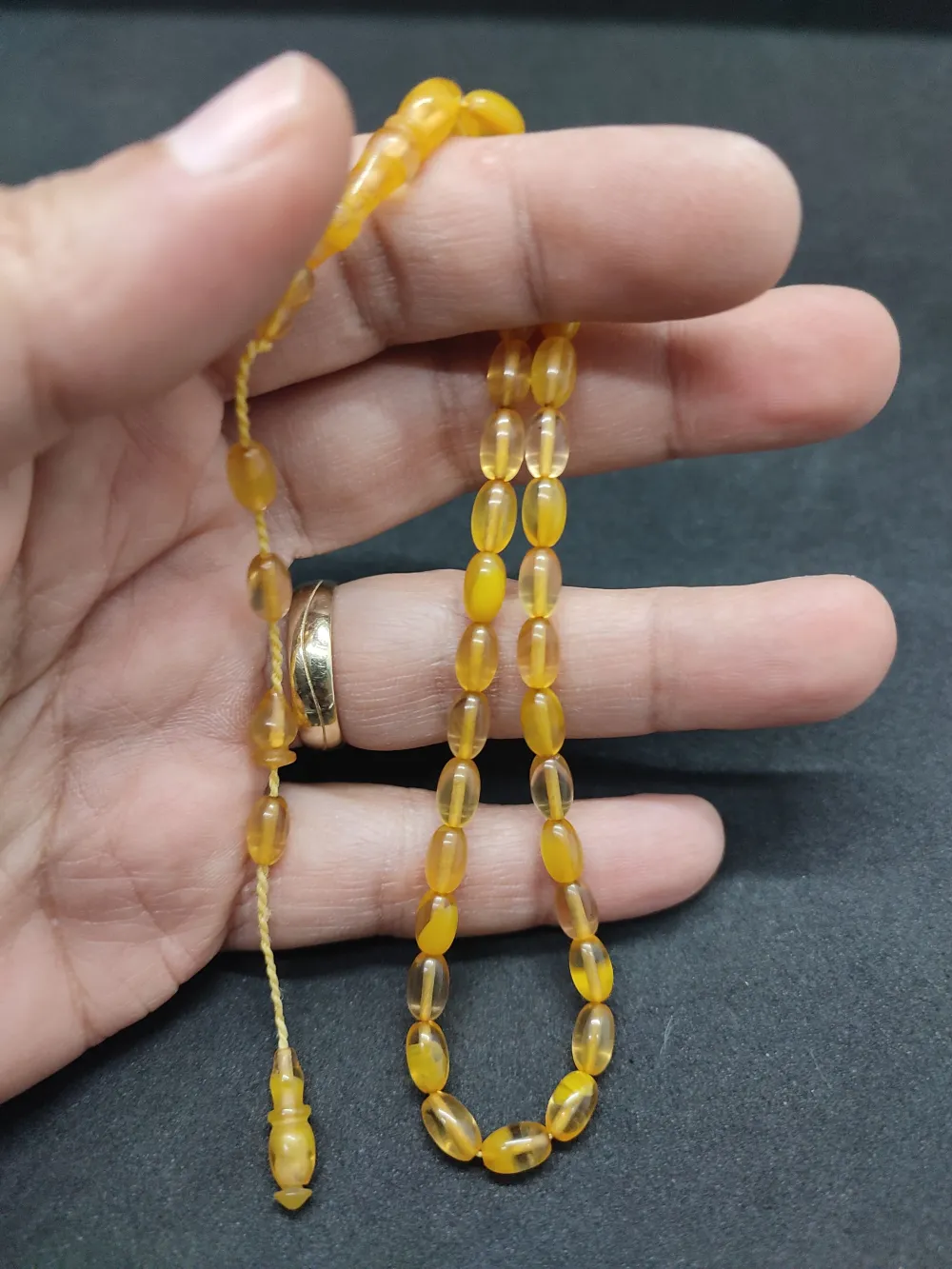 Darabacı Abdullah Usta Eseri̇ Bi̇lek Boy Sıkma Kehri̇bar küçük resim 4