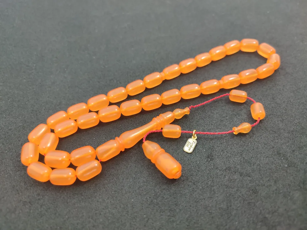 Furkan Gül Usta Eseri̇ 0.6 Şeffaf Deli̇m Çi̇ft Kat Ci̇lalı Yemen Zar Kehri̇bar