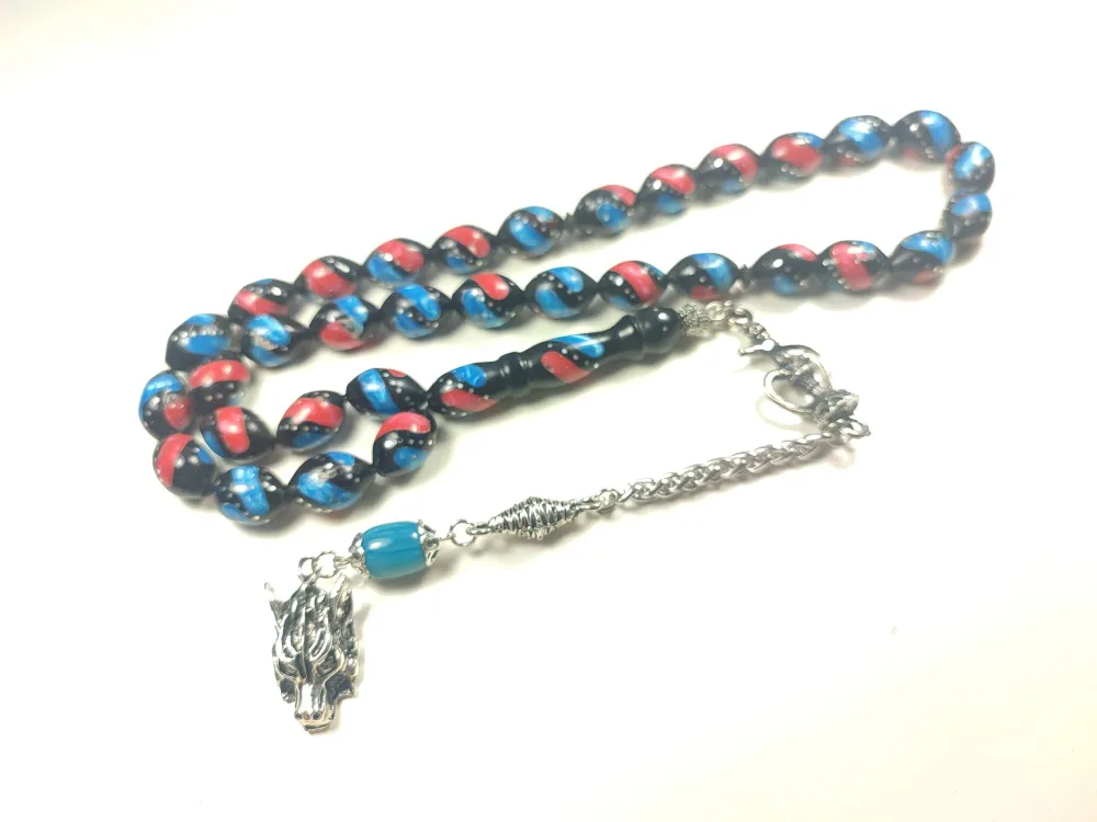 925 Ayar Gümüş Çakımlı Mi̇ne Ve Mercan Taşlı İri̇ Boy Kuka