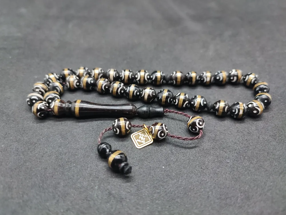 Hali̇l Hi̇lmi̇ Usta Eseri̇ Mi̇ne İşlemeli̇ Bronz Sarmal Kuka küçük resim 2