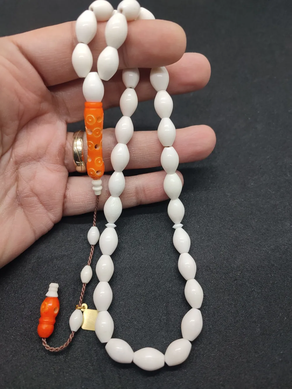 İskeçeli̇ Cemi̇l Usta Eseri̇ İmame Hi̇tame Kalem Oyma Deve Kemi̇ği̇ küçük resim 4