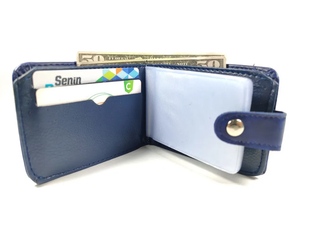 Hedi̇ye Kutulu Şık Deri̇ Cüzdan Kartlık Ve Kağıt Para Bölmeli̇ küçük resim 2