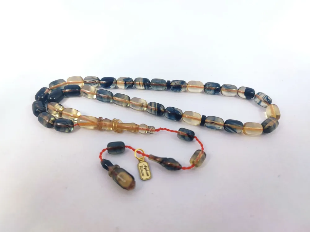 Ayhan Turan Usta Eseri̇ 0.6 Mm Deli̇m Halkalı İmame Tam El Boy Sıkma Kehri̇bar küçük resim 3