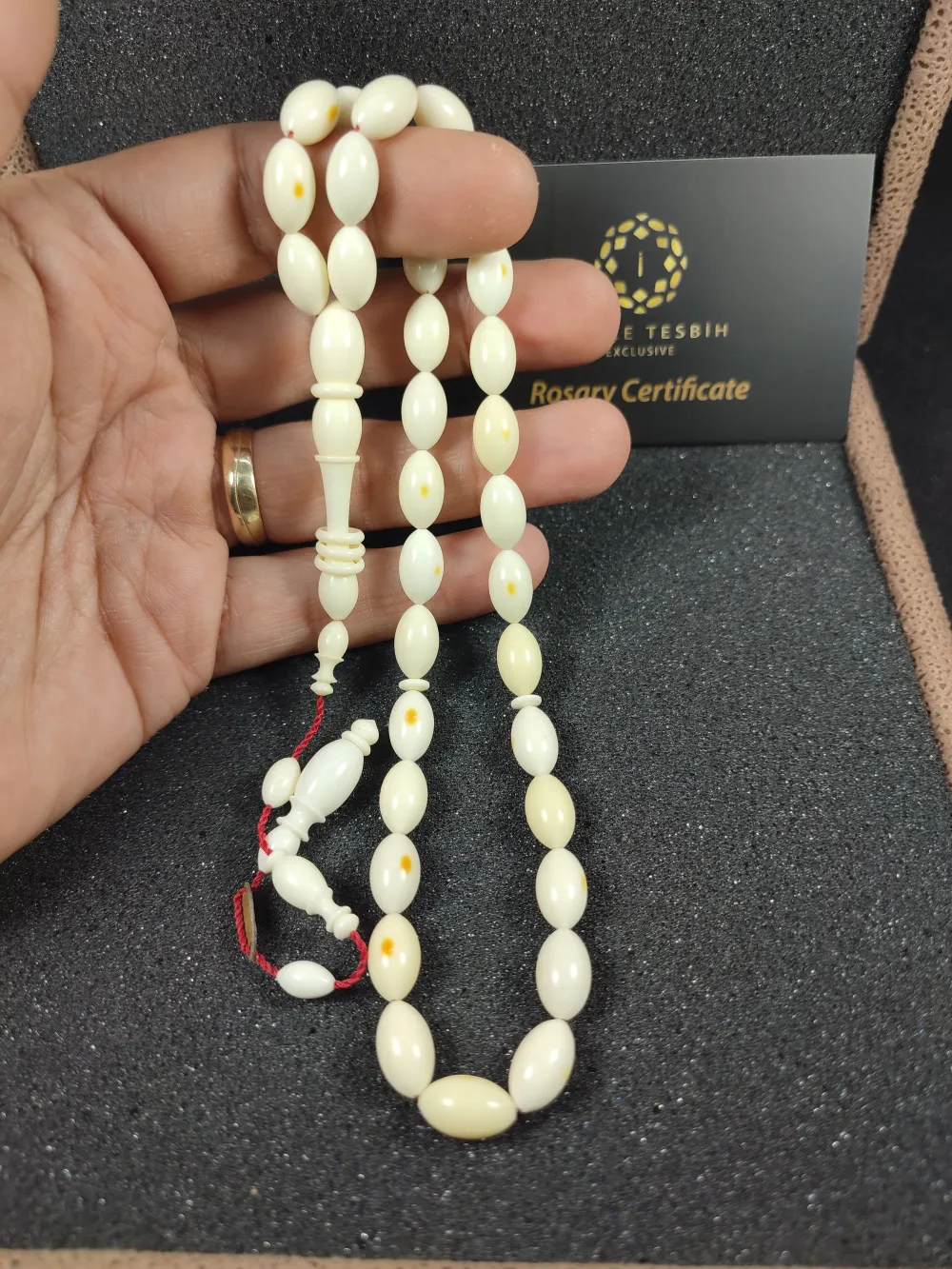 Bedri̇ Ala Usta Eseri̇ 19.80 Gr. İmzalı Halkalı Pati̇nli̇ Mahjong (Eski̇ Oyun Taşı) küçük resim 5