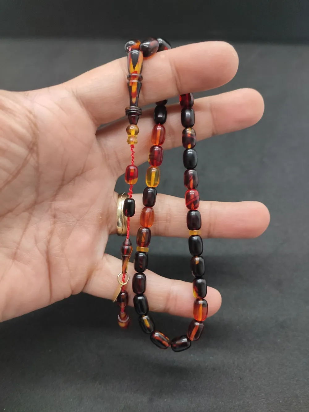 Furkan Gül Usta Eseri̇ El Boy İmame Halkalı Ateş-İ Kehri̇bar küçük resim 5