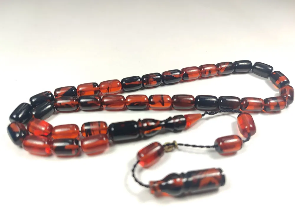 Erkan Çubukçu Usta İşi̇ İmzalı Mühürlü Sıkma Kehri̇bar küçük resim 3