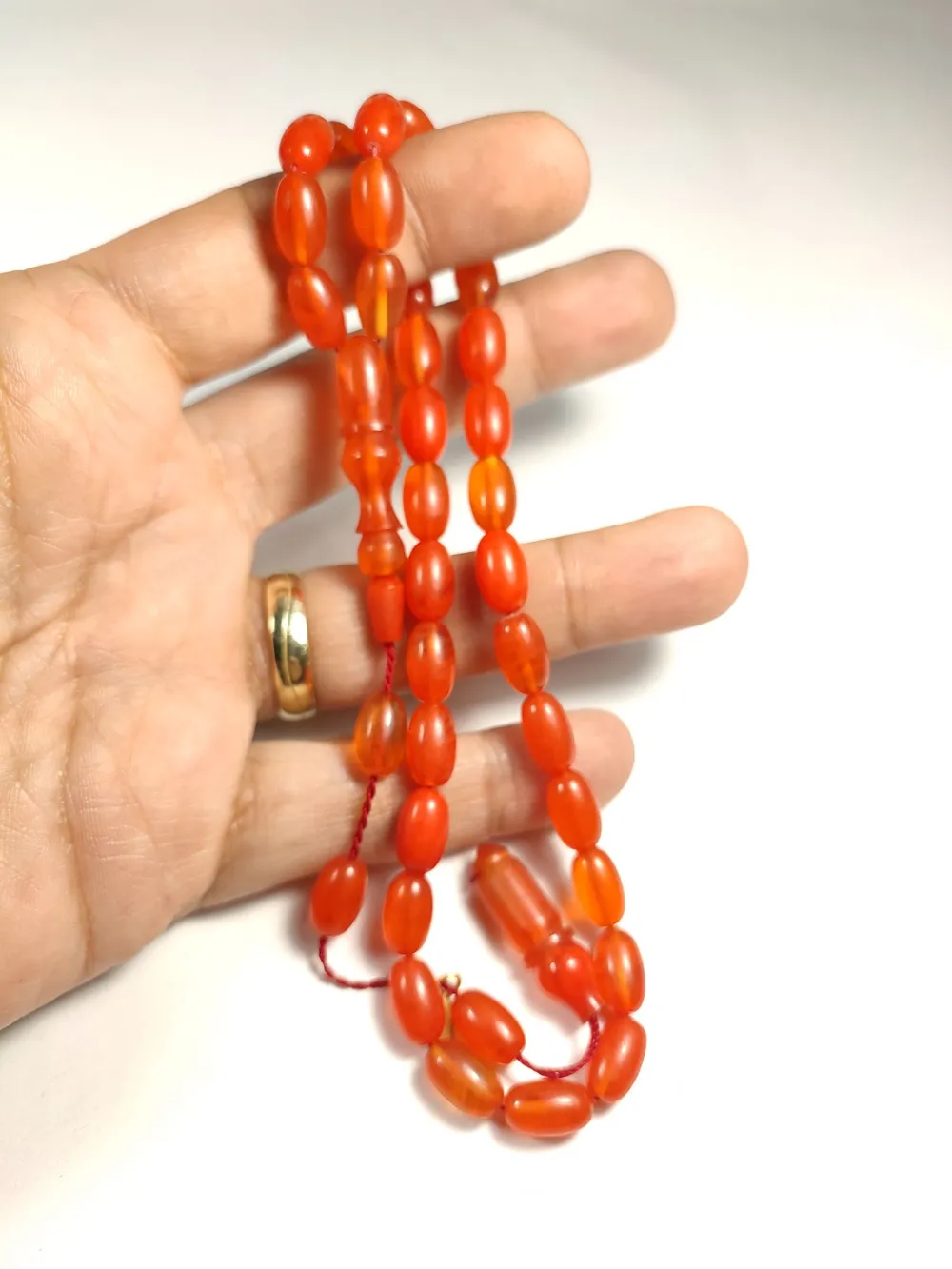 Mehmet Mercan Usta İşi̇ İmzalı Mühürlü Sıkma Kehri̇bar küçük resim 5