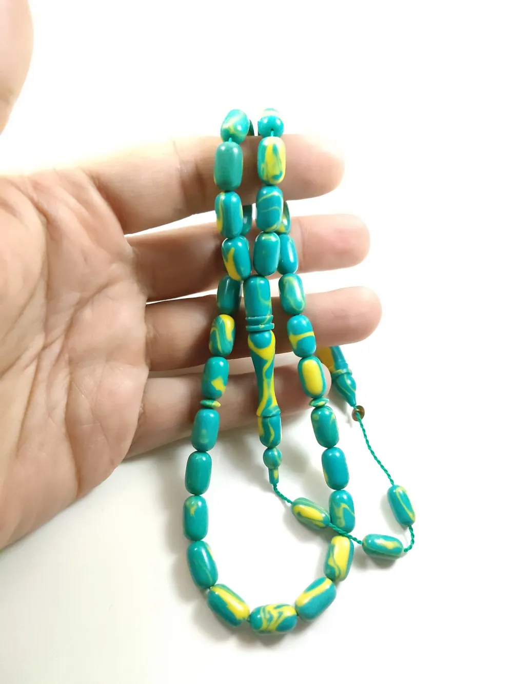 Fati̇h Erbabacan Usta İşi̇ İmzalı Mühürlü  Ari̇zona Fi̇ruze küçük resim 5