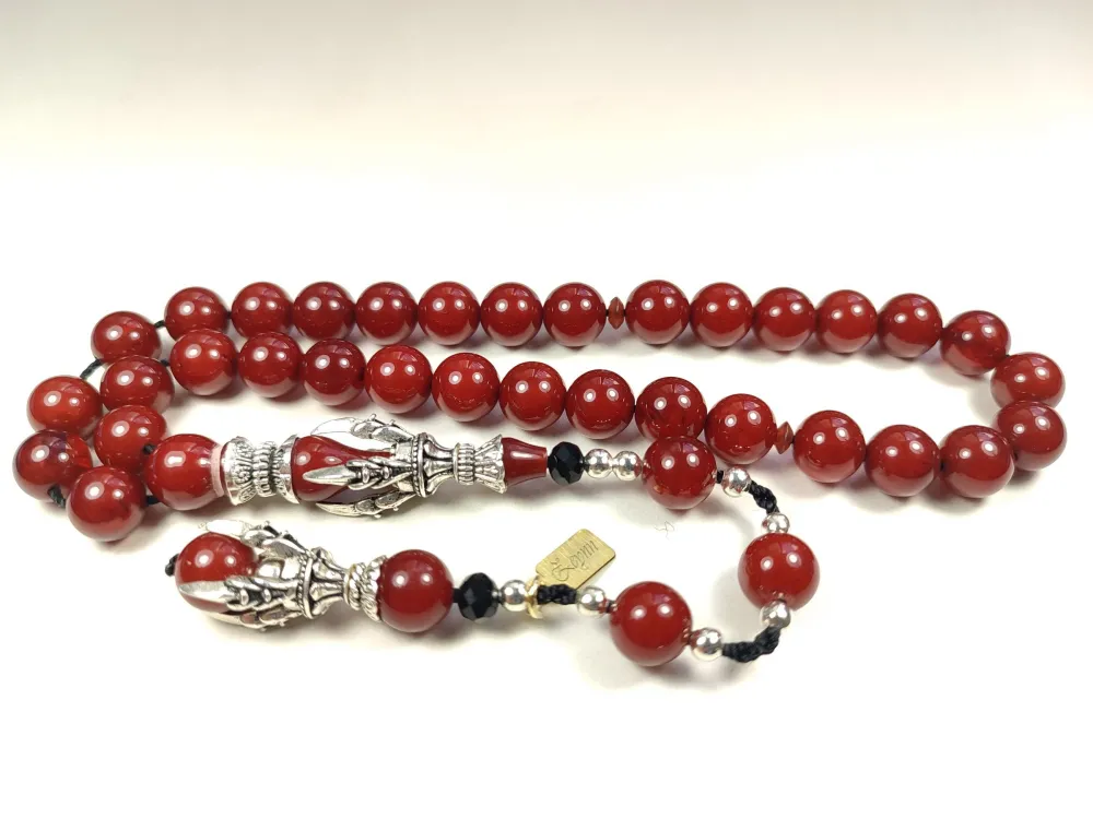 Zeyn Usta İmzalı Bronz Nakkaş İmame Hi̇tame Pençe Model Sıkma Kehri̇bar küçük resim 3