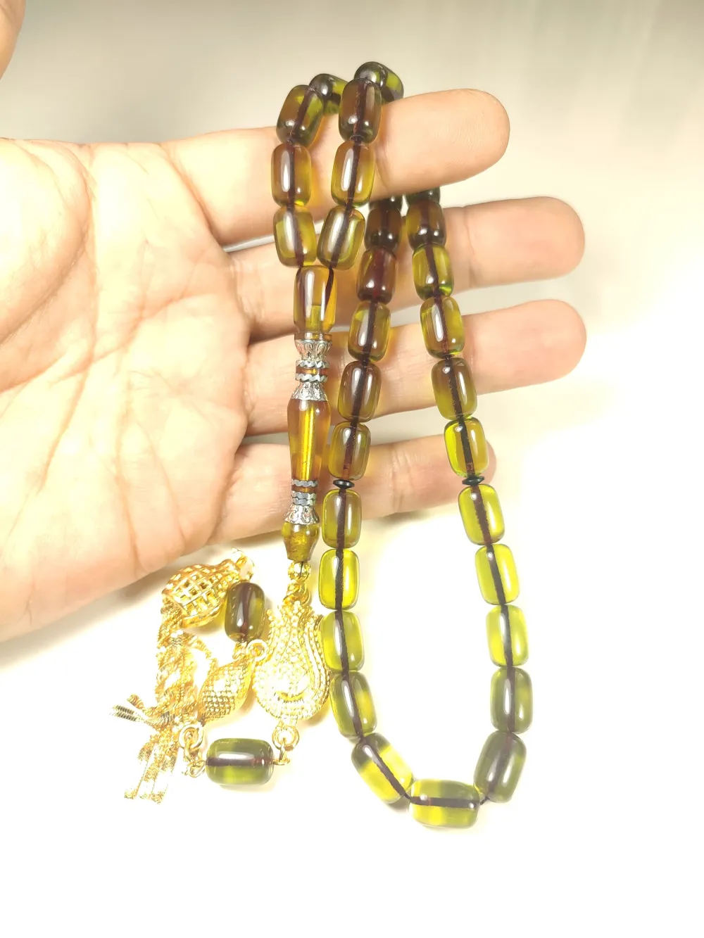 Şevket Alkan Usta Eseri̇ 925 Ayar Gümüş Nakkaş Objeden Ateş-İ Kehri̇bar küçük resim 5