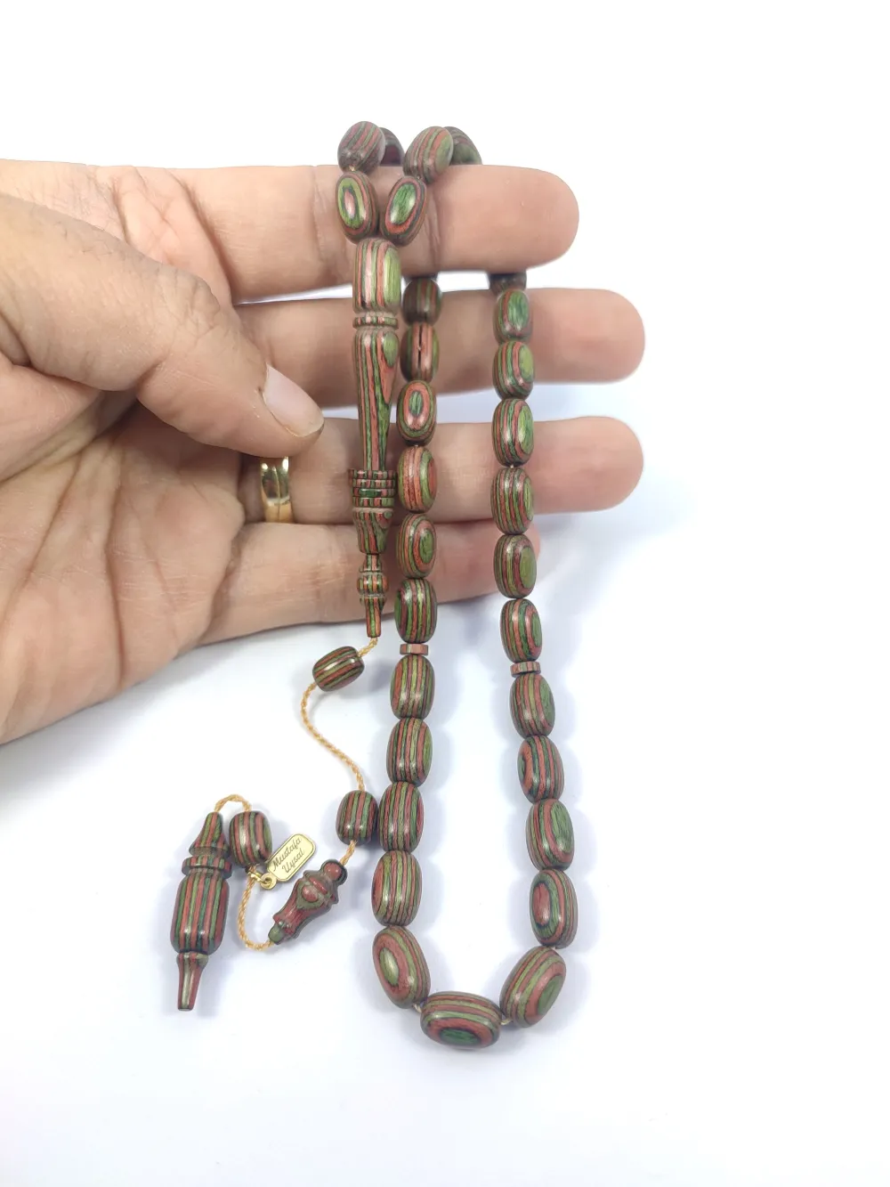 Hali̇l Hi̇lmi̇ Usta İşi̇ İmzalı Halkalı Nadi̇r Tür Nadi̇r Renk Doğal Kafur Ağacı küçük resim 4