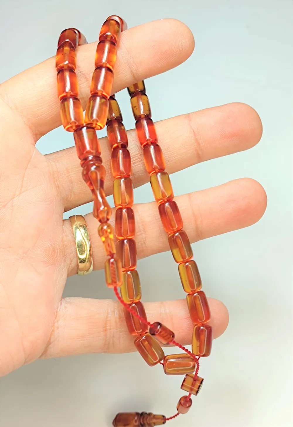 İbrahi̇m Demi̇rtaş Usta İşi̇ İmzalı Mühürlü  Ateş Kehri̇bar küçük resim 2