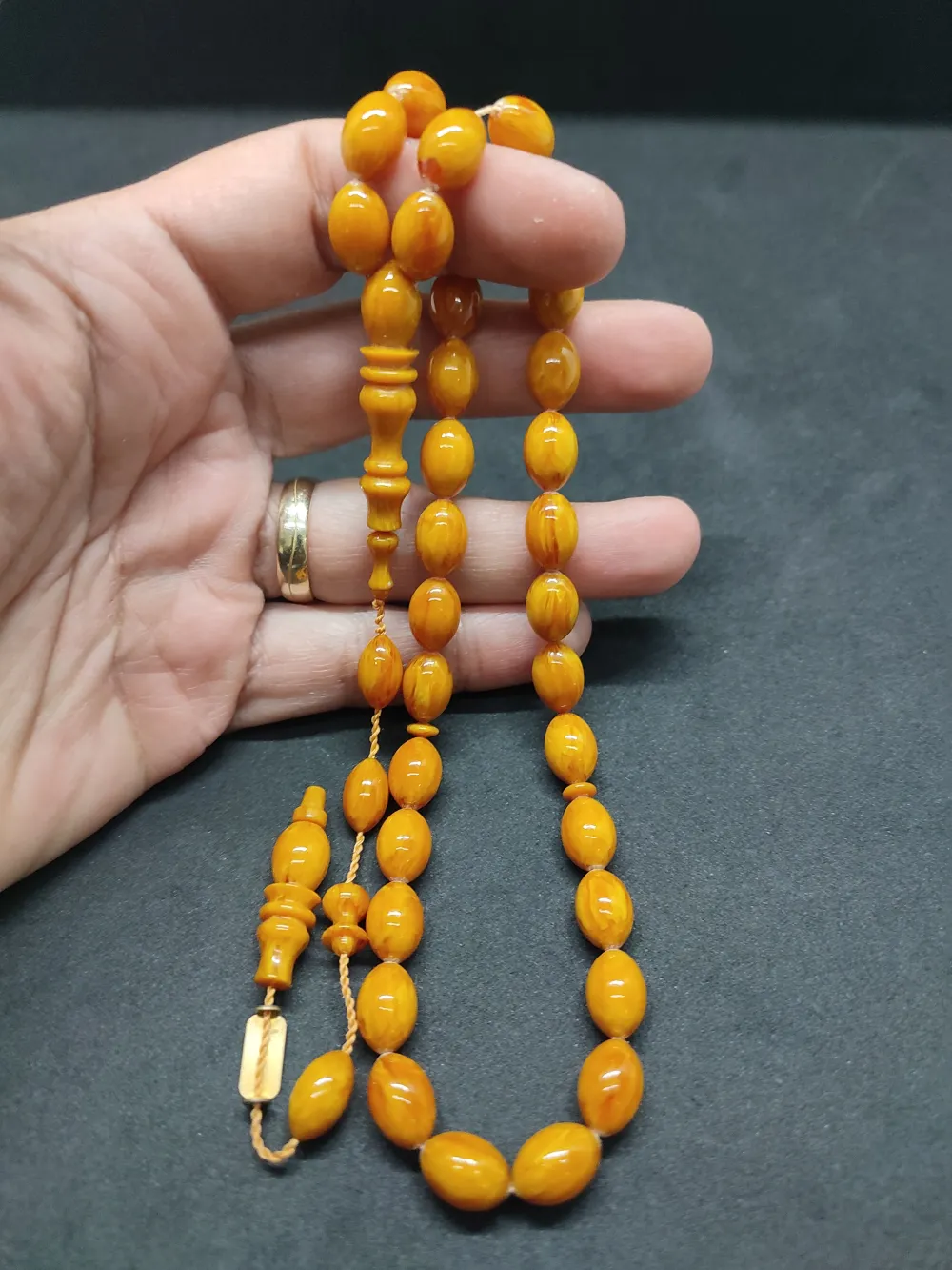 Ali̇ Küçük Usta Eseri̇ Çi̇ft Kat Ci̇lalı Alman Sıkma Kehri̇bar küçük resim 5