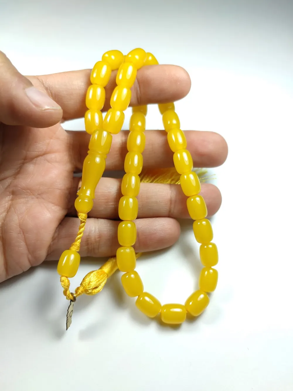 Ebu Zeyn Usta İşi̇ İmzalı Mühürlü Sıkma Kehri̇bar küçük resim 5