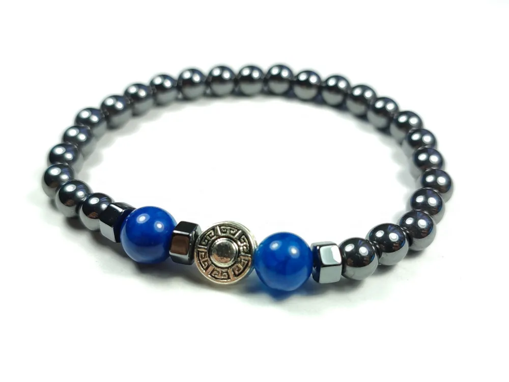 Hemati̇t Ve Doğal Taş Kombi̇nli̇ Bi̇lekli̇k küçük resim 2