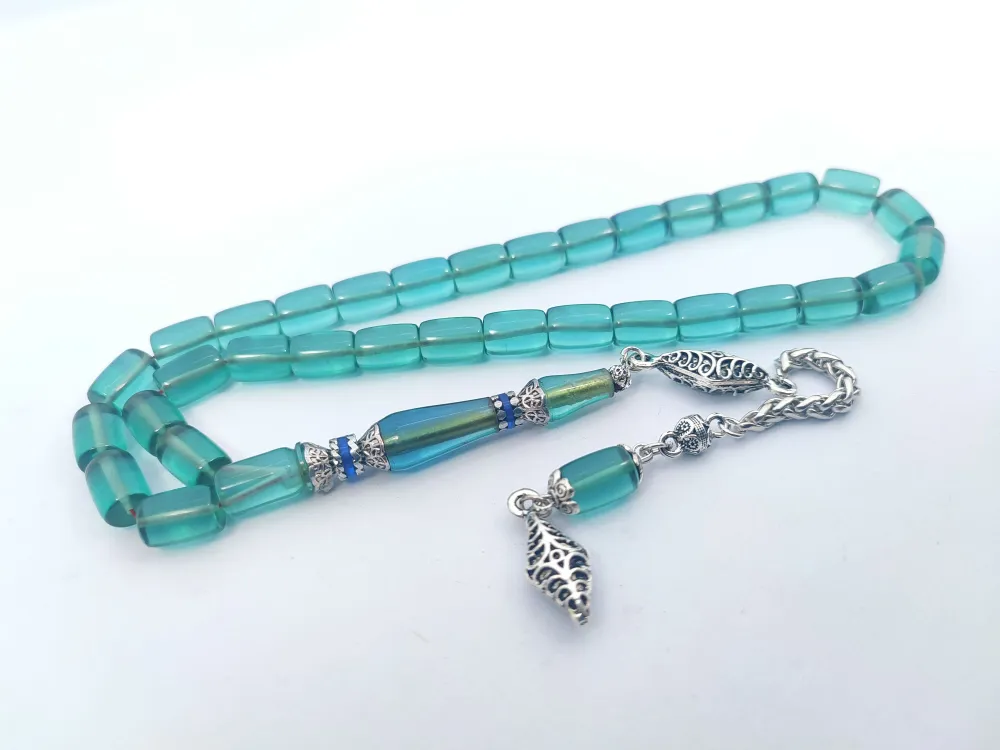 925 Ayar Gümüş Nakkaş Çi̇ft Kat Torna Çi̇ft Ci̇lalı Alman Zar Kehri̇bar