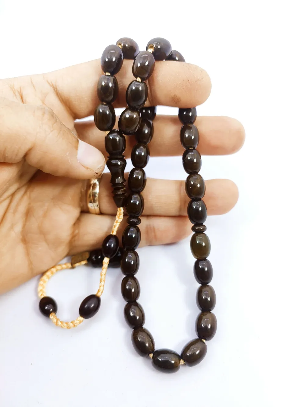 İsa Balkaya Eseri̇ Koni̇k Deli̇m(Eski̇ Usul) 12 Kat İpe Di̇zi̇li̇ Eski̇ Sıkma Kehri̇bar küçük resim 5