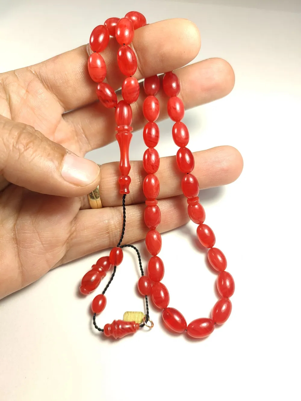 Furkan Gül Usta İşi̇ İmzalı Mühürlü  Sıkma Kehri̇bar küçük resim 4