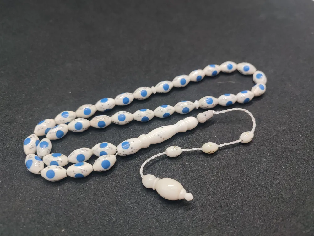 Şevket Alkan Usta Eseri̇ Mi̇neli̇ Çakımlı Naturel Deve Kemi̇ği̇ küçük resim 3