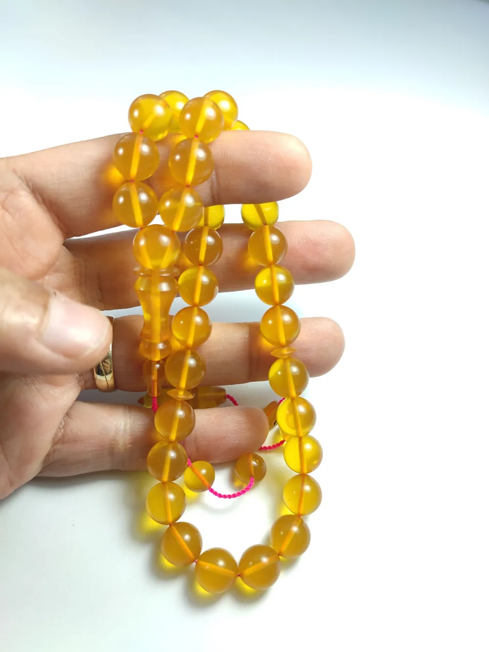 Ebu Şems Usta İşi̇ İmzalı Mühürlü 0.6 Deli̇m Sıkma  Kehri̇bar küçük resim 4