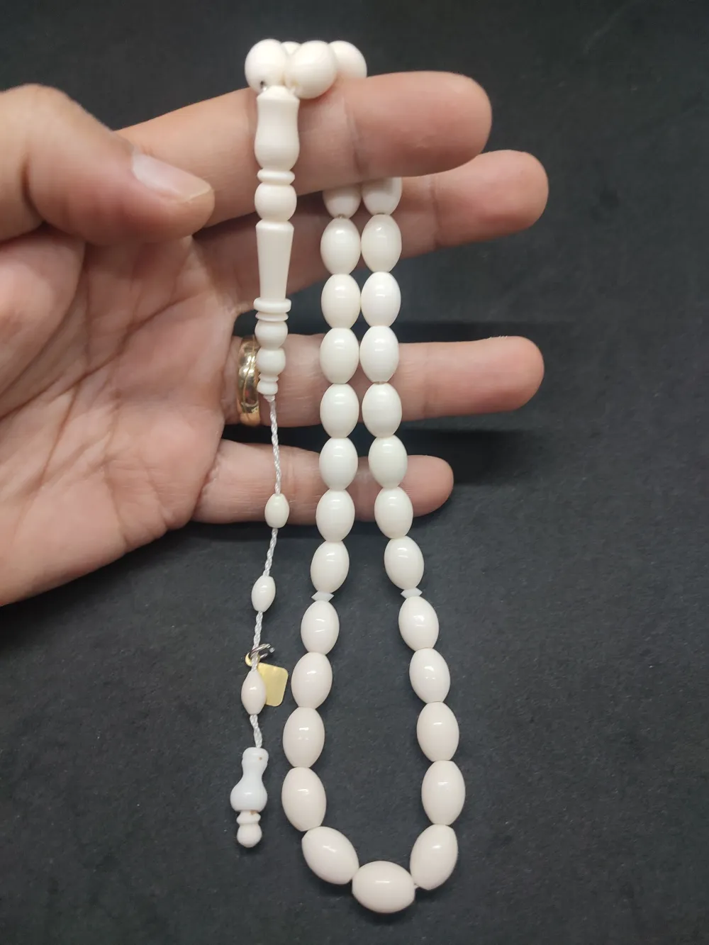 İskeçeli̇ Cemi̇l Usta Eseri̇ Mevlevi̇ Model İri̇ Boy Naturel Deve Kemi̇ği̇ küçük resim 5