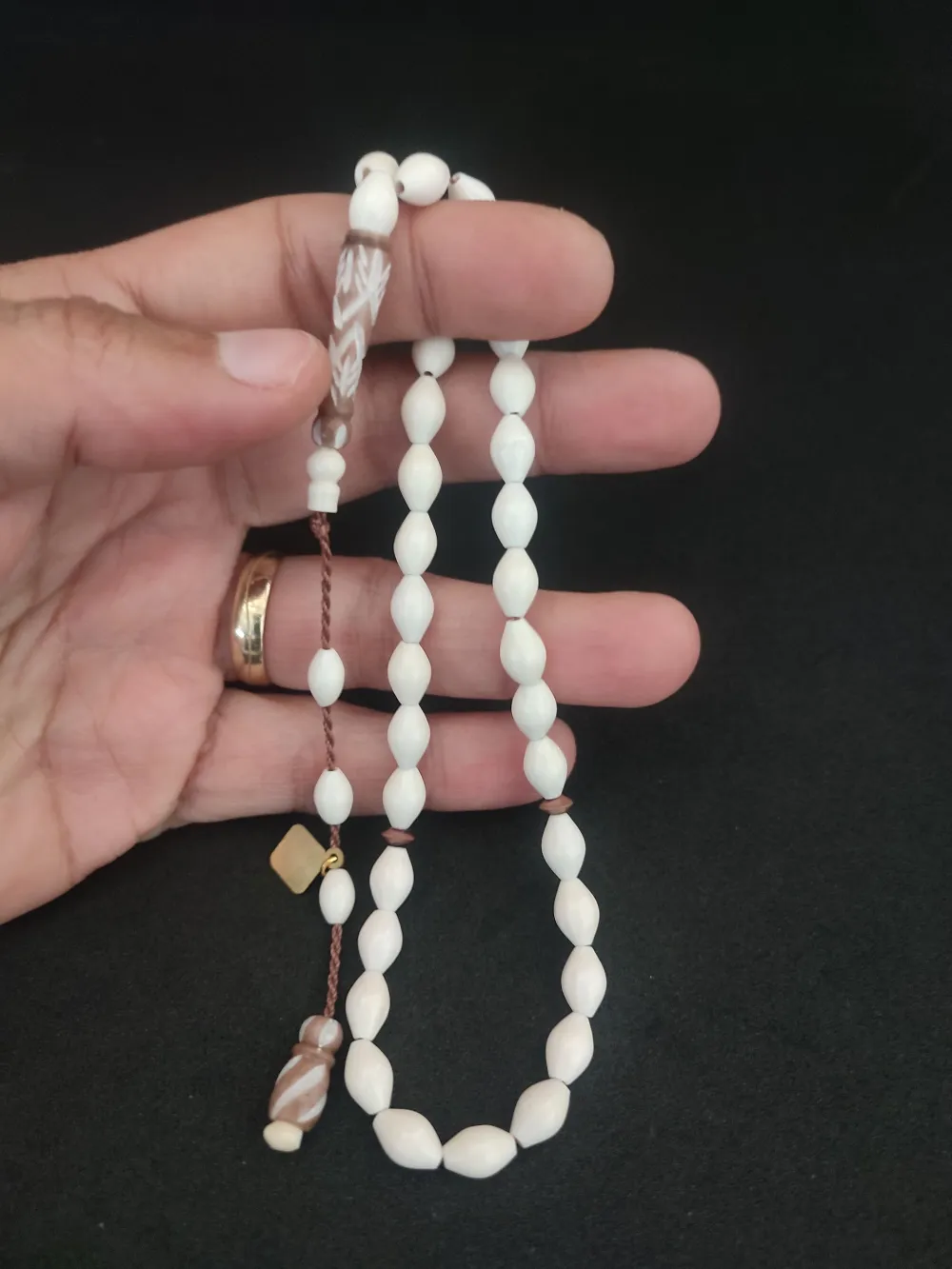 İskeçeli̇ Cemi̇l Usta Eseri̇ Kalem Oyma El Boy Deve Kemi̇ği̇ küçük resim 5