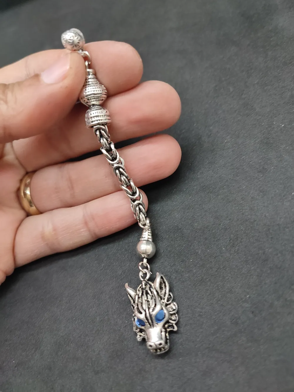 475 Ayar Gümüş Tesbi̇h Püskülü küçük resim 2