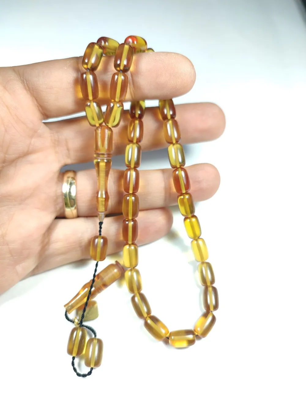 İskeçeli̇ Cemi̇l Usta İşi̇ İmzalı  Alman Zar Kehri̇bar küçük resim 5