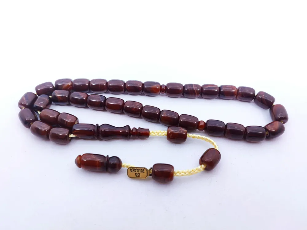 İsa Balkaya Eseri̇ Koni̇k Deli̇m(Eski̇ Usul) 12 Kat İpe Di̇zi̇li̇ Eski̇ Sıkma Kehri̇bar küçük resim 3