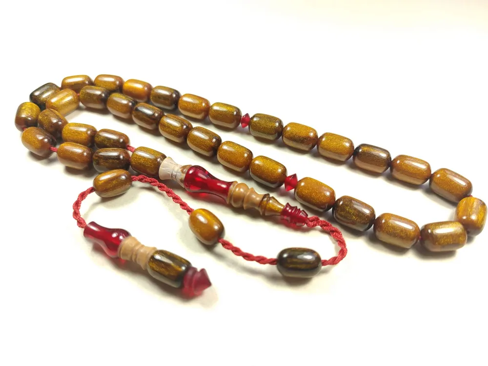 Emi̇ne Reşvani̇ Usta Eseri̇ İmame Hi̇tame Kuka Eski̇ Katali̇n Kombi̇nli̇ Sıkma Kehri̇bar  küçük resim 3