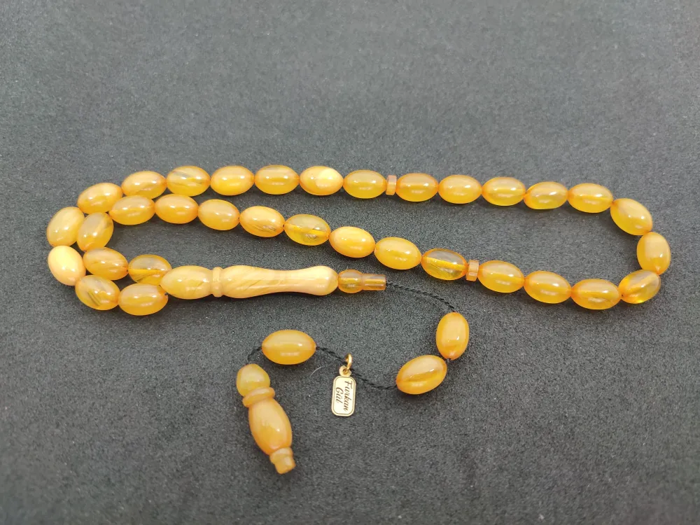 Furkan Gül Usta Eseri̇ 0.6 Şeffaf Deli̇m Çi̇ft Kat Ci̇lalı Sıkma Kehri̇bar küçük resim 2