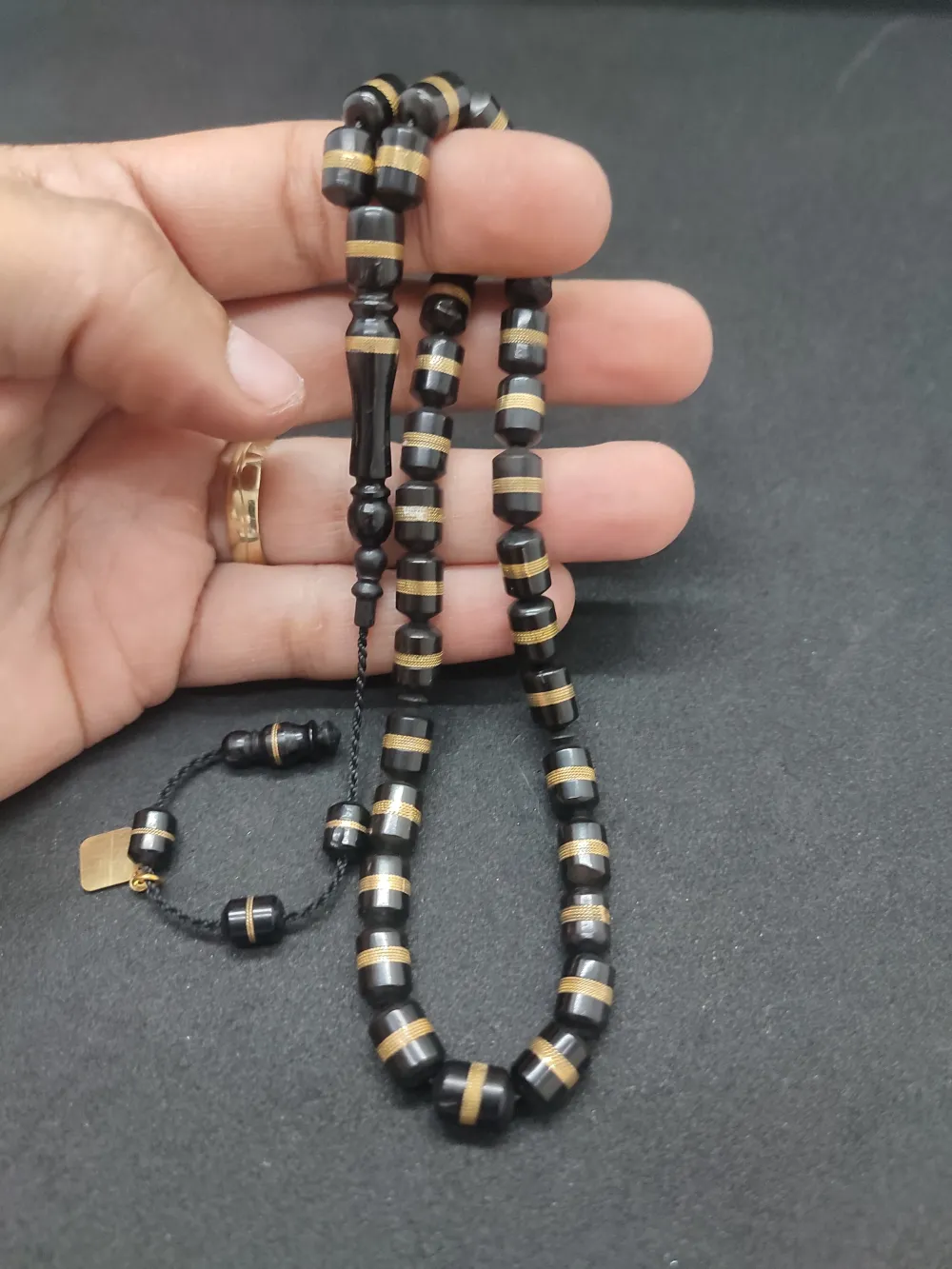 Hakan Kaya Usta Eseri̇ Gümüş Sarmal İnci̇ Si̇yahı Kuka küçük resim 5