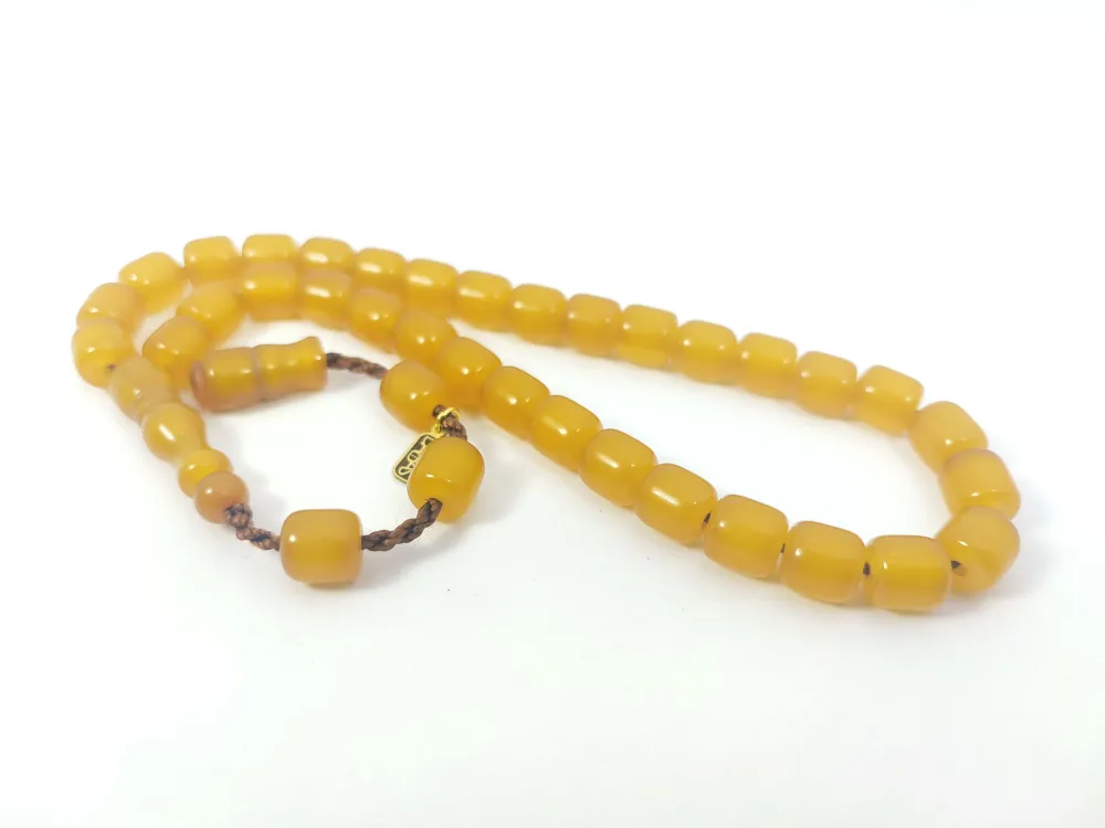 Muhammed Dabbas Usta İşi̇ İmzalı Sıkma Kehri̇bar küçük resim 3