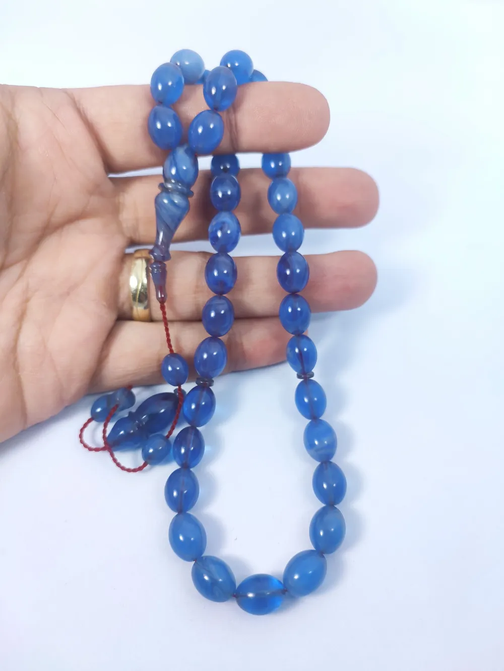 Muhammed Taci̇r Usta Eseri̇ 0.6 Deli̇m Çi̇ft Ci̇lalı Sıkma Kehri̇bar küçük resim 4