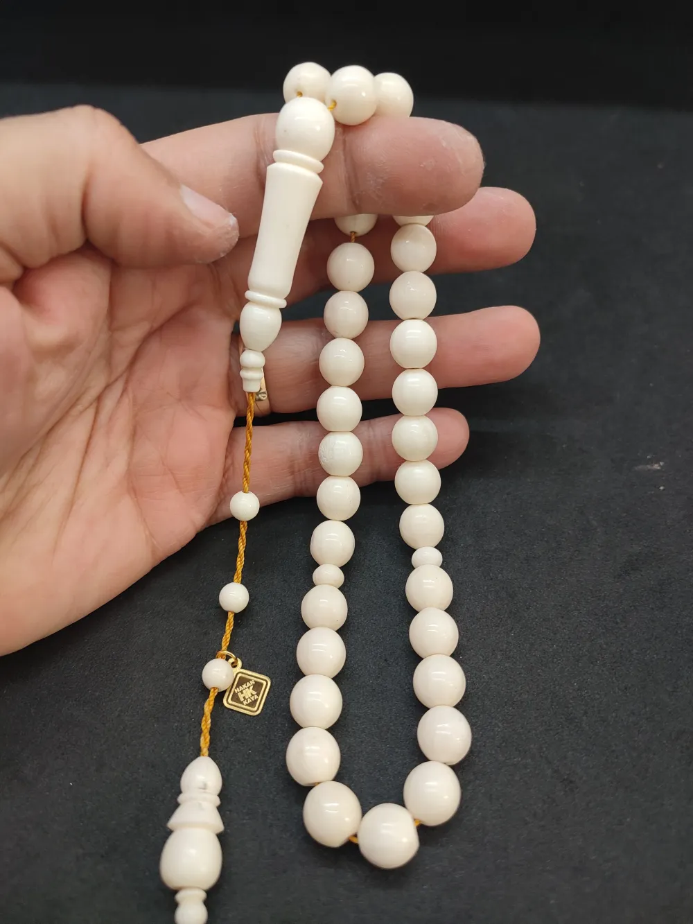 Hakan Kaya Usta Eseri̇ İri̇ Boy Çi̇ft Kat Ci̇lalı Naturel Deve Kemi̇ği̇ küçük resim 5