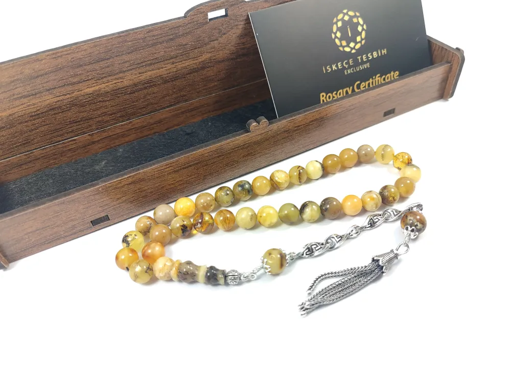 Gümüş Püsküllü İskeçeli̇ Cemi̇l Usta Eseri̇ 11.05 Gr. Toprak Fosi̇lli̇  Kaya Damla küçük resim 2