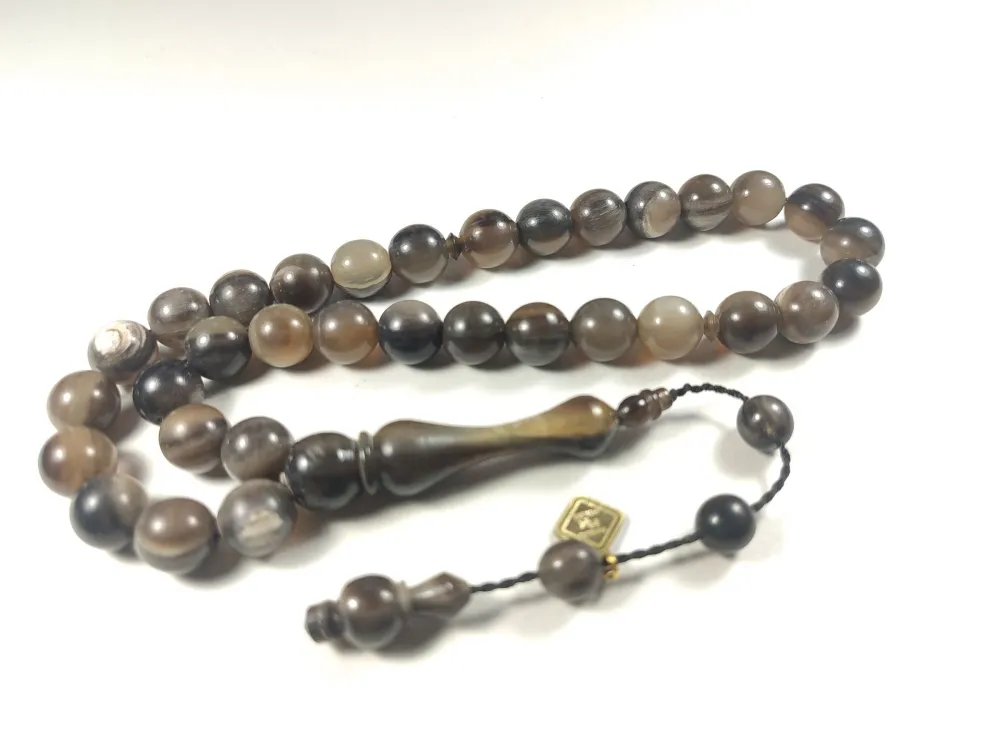 Hali̇l Hi̇lmi̇ Usta İşi̇ İmzalı Mühürlü Naturel İri̇ Boy Bufalo Boynuzu