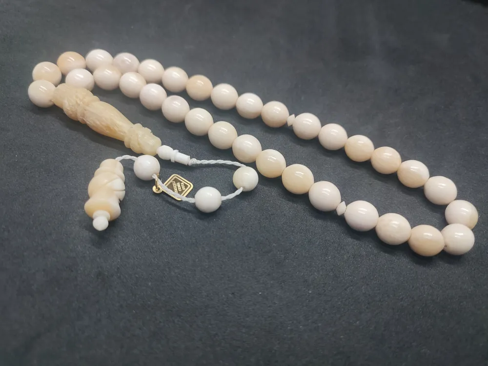 İskeçeli̇ Cemi̇l Usta Eseri̇ İmame Hi̇tame Kalem İşçi̇li̇kli̇ Naturel Bali̇na Kemi̇ği̇ küçük resim 3