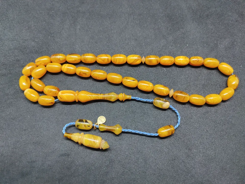 Ayhan Turan Usta Eseri̇ Ful Hare Ful Damar Eski̇ 0.6 Mm Deli̇m Sıkma Kehri̇bar küçük resim 2