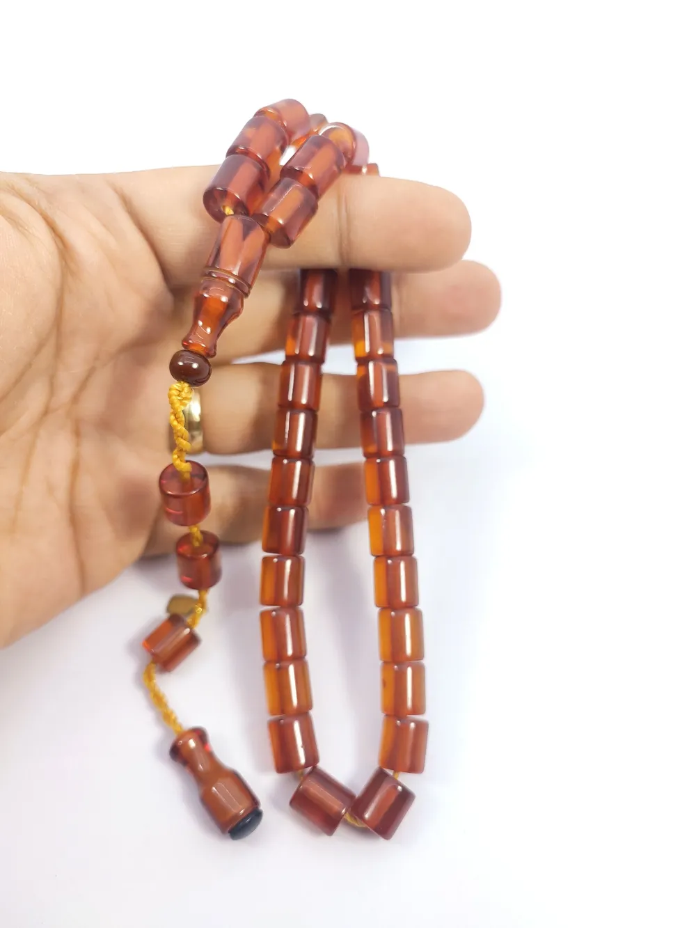 Hayyani̇ Usta Eseri̇ İmzalı Mühürlü Dönem Osmanlısı Ateş-İ Kehri̇bar küçük resim 4