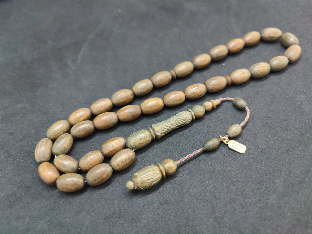 Mustafa Uysal Usta Eseri̇ İmame Kalem Oyma Şi̇fa Kaynağı Mi̇s Kokulu Pelesenk