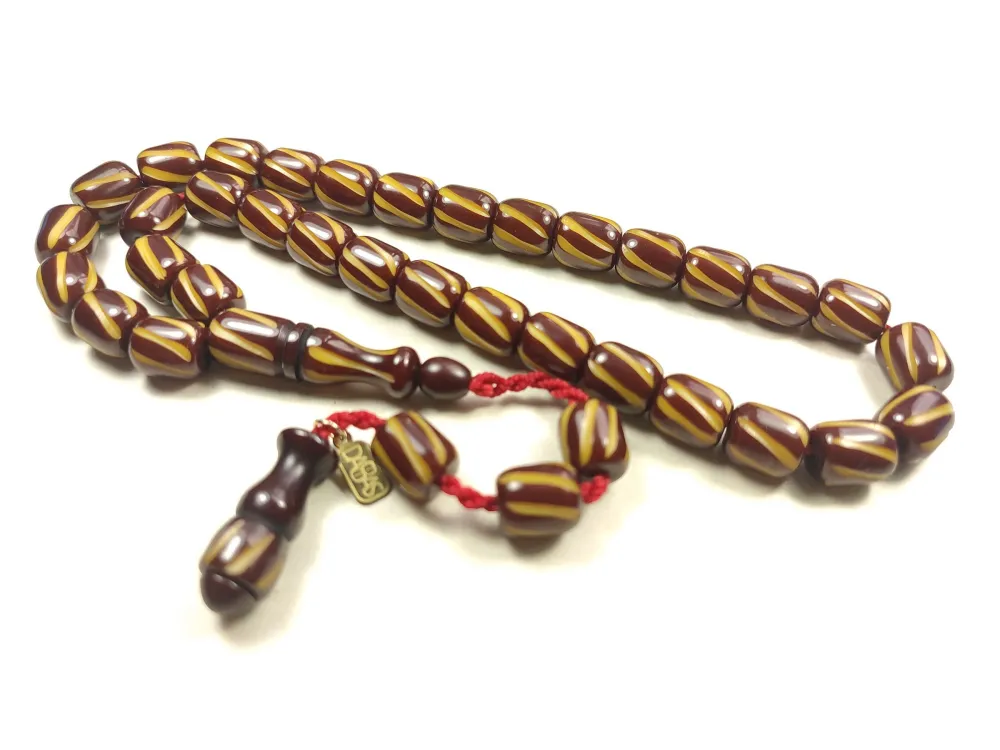 Muhammed Dabbas Usta İşi̇ İmzalı Kalem Oyma Sıkma Kehri̇bar