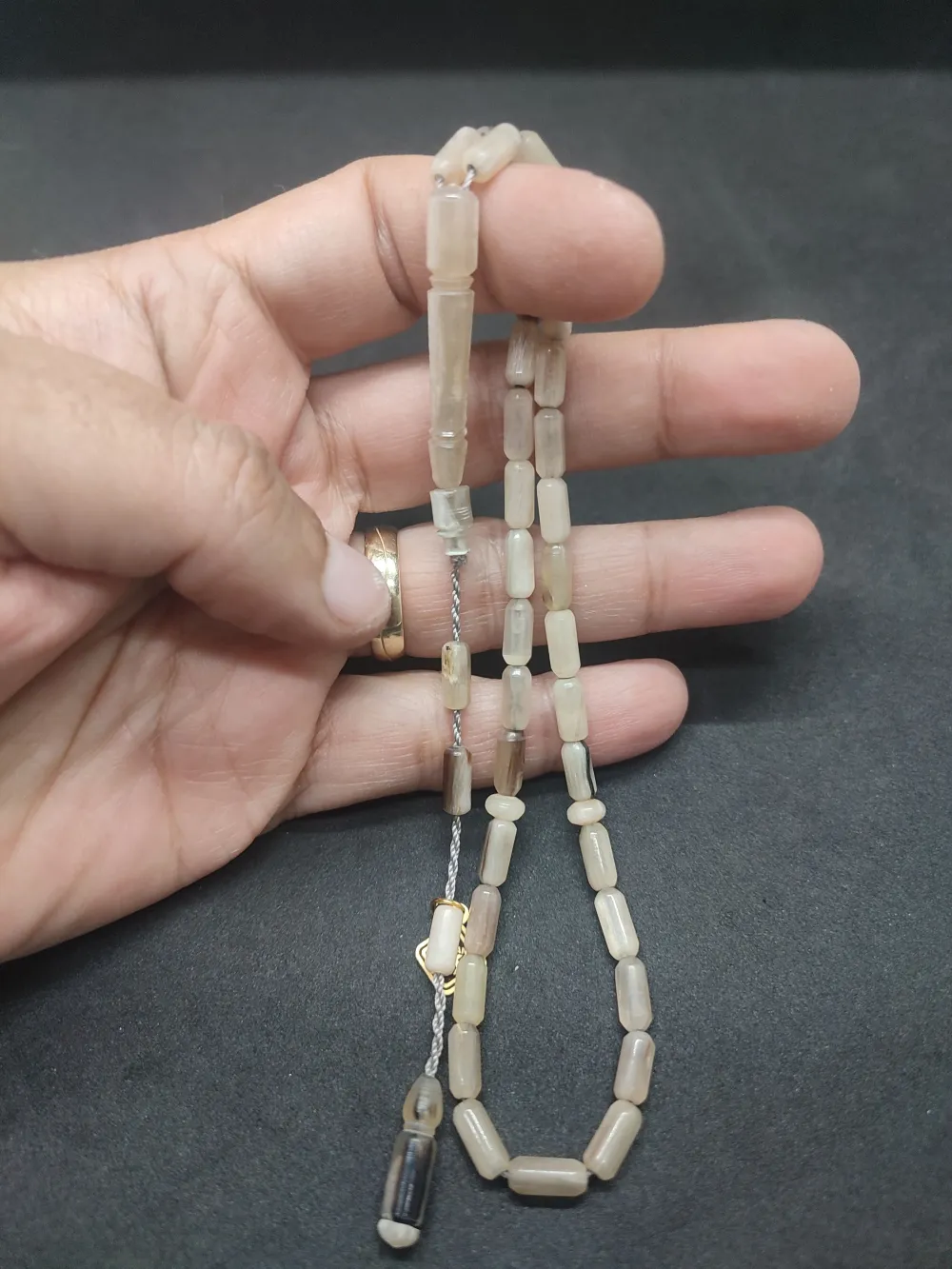 Hakan Kaya Usta Eseri̇ Alaca Renk El Boy Naturel Koç Boynuzu küçük resim 5