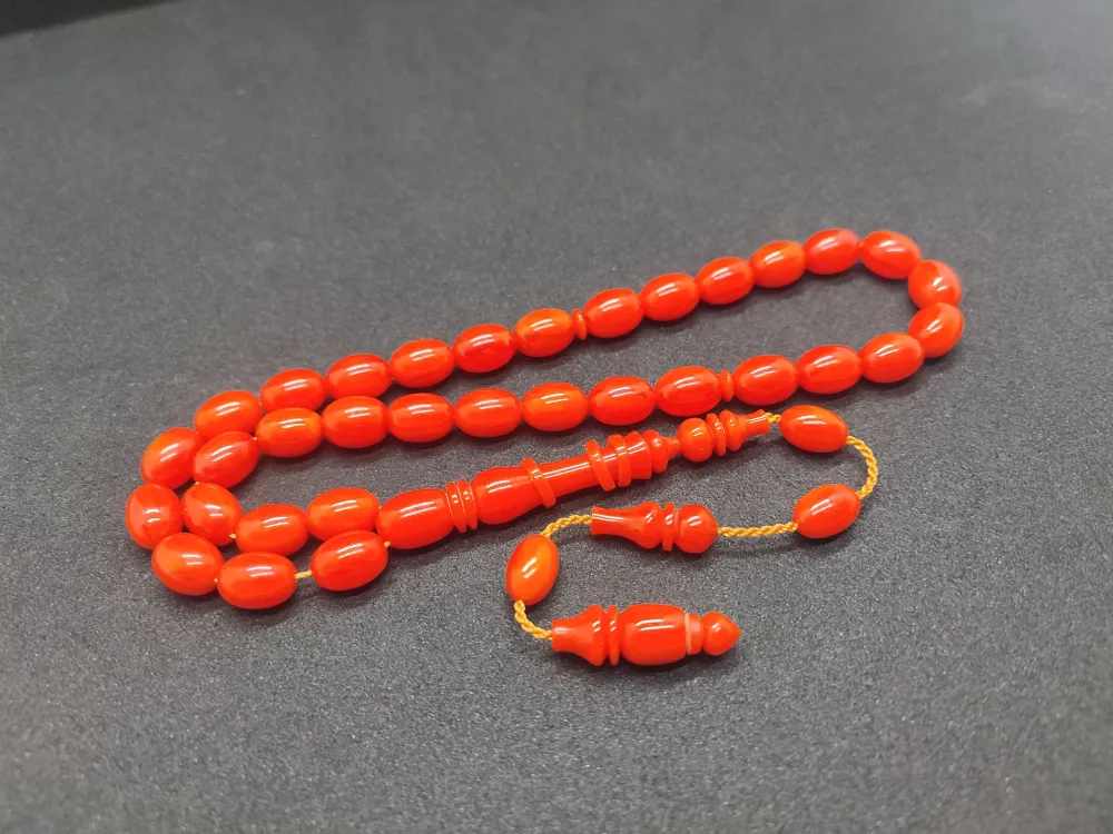 Ahmet Eryılmaz Usta Eseri̇ 0.6 Deli̇m   İmame Halkalı Çi̇ft Ci̇lalı Sıkma Kehri̇bar küçük resim 3