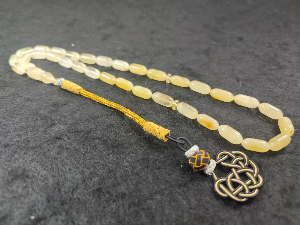 Trabzon Kazaz Püsküllü 13.90 Gr. Orji̇nal Krali̇çe Baltık Kaya Damla Kehri̇bar